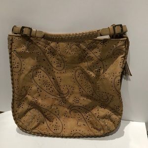 Ralph Lauren brown leather real calf hair on body